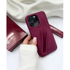 Чохол rhode lip Case Raspberry Jelly бордовий на iPhone 12 pro max без блиску